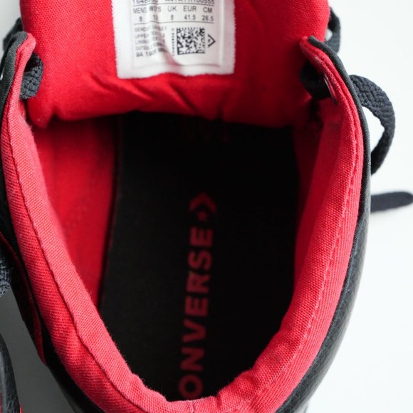 Converse - Black/Red - Men's Size 8 - Picture 11 of 14